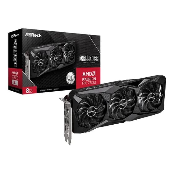 Placa de Vídeo Asrock Radeon RX 7600 Challenger Pro 8GB OC