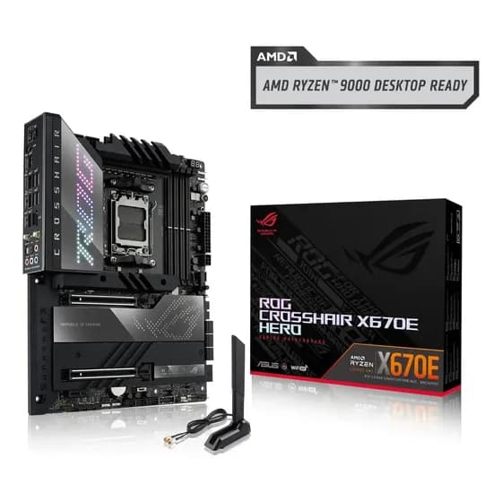 Asus Rog Crenthair X670e Hero Amd X670 Am5 Ryzen Desktop E