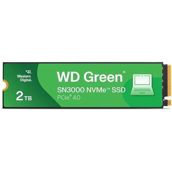 Unidade SSD Western Digital Green Sn3000 Nvme de 2 Tb