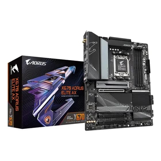 Placa Louca Gigabyte X670 Aorus Elite Ax, Ddr5, Máx 128 Gb
