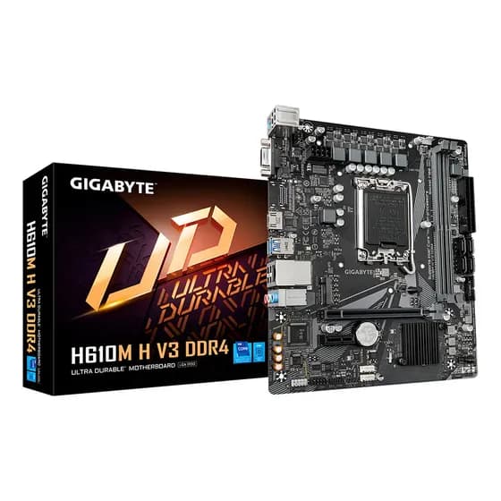 Placa Mãe Gigabyte H610m H, Intel 12ª/13ª Gen, Lga1700 Cor Cinza