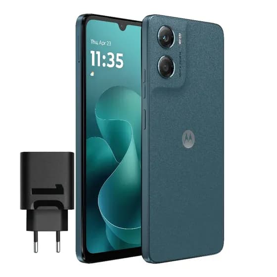 1037960516 Motorola Moto G06 Dual Sim 128 gb/4 gb de RAM até 12 gb, azul 5200 mAh, Gorilla Glass 3, Ip64