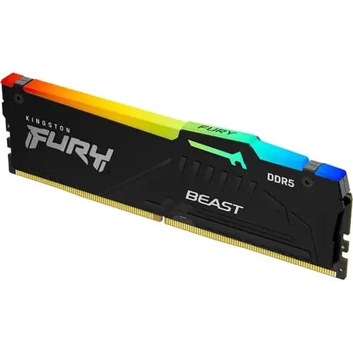 Memória RAM Para Pc Gamer DDR5 16gb 5600Mhz CL40 Kingston Fury Beast KF556C40BBA/16 RGB Desktop Udimm