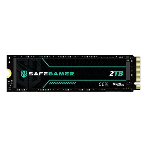 Ssd Safe Gamer 2tb Nvme M.2 7200mb/s 2280 Cor Preto