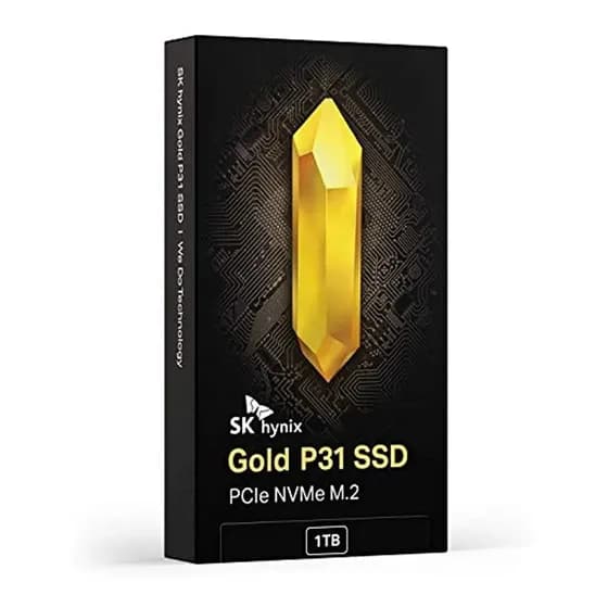 SSD interno PCIE NVME 3.0 Hynix Gold P31 M.2 2280 de 1 TB