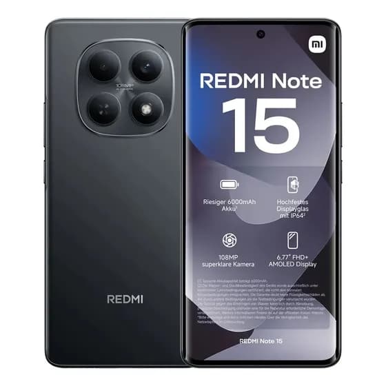 Celular Xiaomi Redmi Note 15 4g Dual Sim 128/6gb Ram Preto Preto