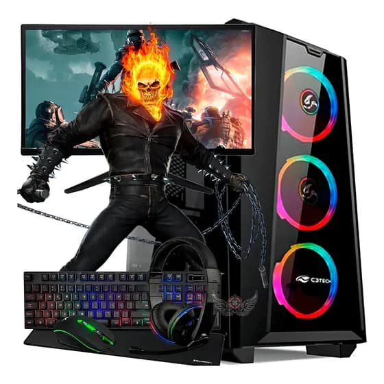 Pc Gamer Redseek Ryzen 5 32GB RAM SSD 480GB Placa de Vídeo 8GB