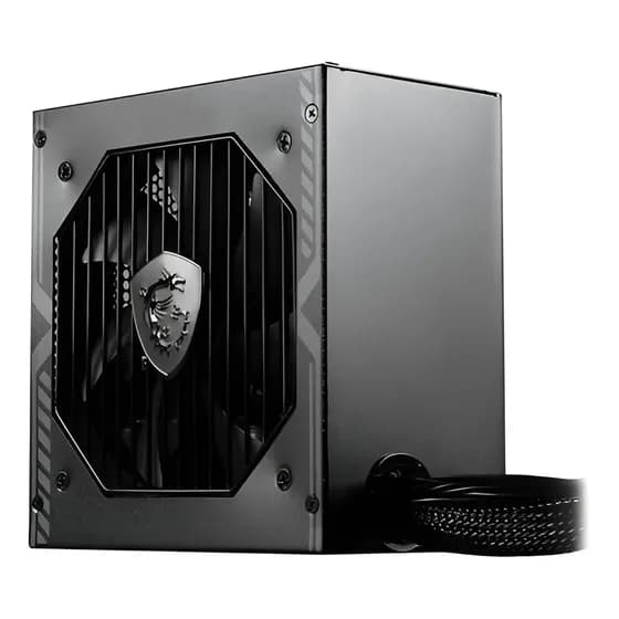 Fonte Gamer Atx 650 Para Computador Msi Mag 650w 80 Plus Cor Preto