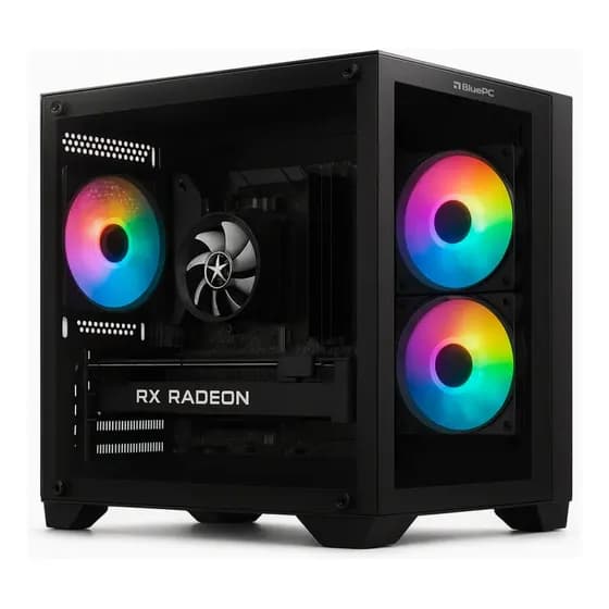 Pc Gamer Bluepc Frag, Amd Ryzen 7 5700x, Radeon Rx 6600 8gb, B450, 16gb Ddr4, Ssd 512gb Nvme - Pgbp-fra181