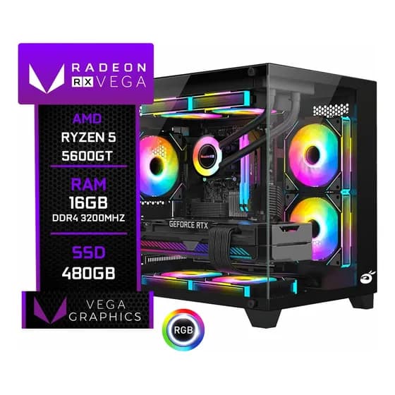 Pc Gamer Trigger Amd Ryzen 5 5600gt Ssd 480gb 16gb Ram Ddr4 480 Gb 16 Gb Amd Radeon Vega 7