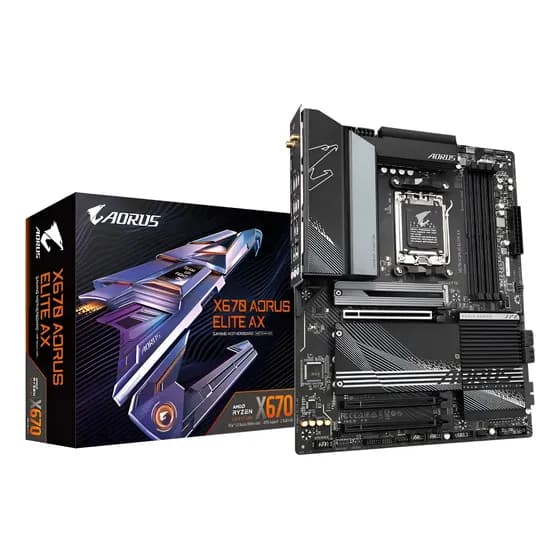 Placa-mãe Gigabyte Aorus Elite Ax X670 Soquete Am5 Atx Ddr5