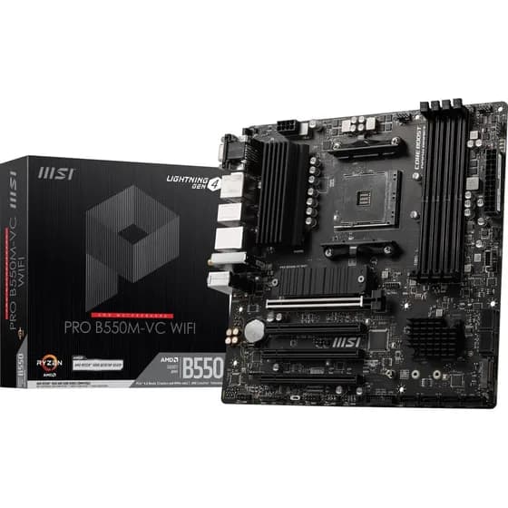 Placa-mãe Msi Pro B550m-vc Wifi Am4 Ddr4 Matx