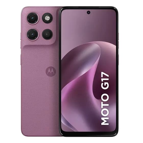 Smartphone Motorola Moto G17 4g - 128gb 12gb (4gb Ram + 8gb Ram Boost) Camera 50mp Sony Lytia 600, Tela Fhd+ 60hz, Bateria 5200 Mah - Rosa