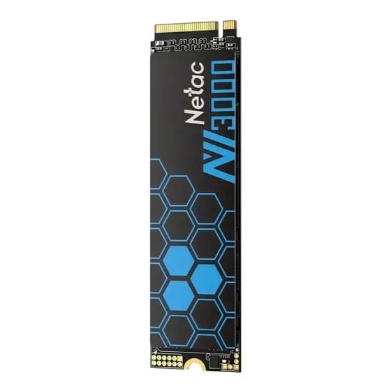 Ssd Netac Nv3000 500gb Pci 3.0 X4 M.2 Nvme 2280 3300/2900mb/s Preto-azul