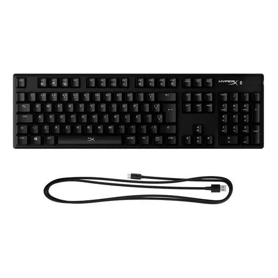Teclado Mecânico Hyperx Alloy Origins - Preto Layout Br Preto Português Brasil