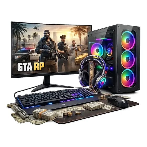 Pc Gamer Gta 5 32gb Completo I7 Rx 580 + Kit Game Roda Tudo 620 Gb 32 Gb Rx 580 8gb Ddr5