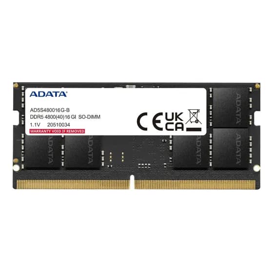 Memória Para Notebook Adata 16gb Ddr5 4800mhz Ad5s480016g-s