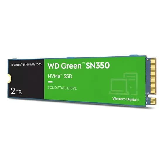 SSD NVMe Western Digital WD Green SN350 Wds200t3g0c 2TB azul