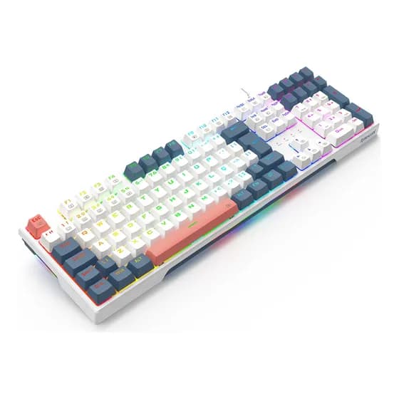 Teclado Mecânico Gamer Trundle, Rgb, Switch Brown, Abnt2 K668wbo-rgb Redragon