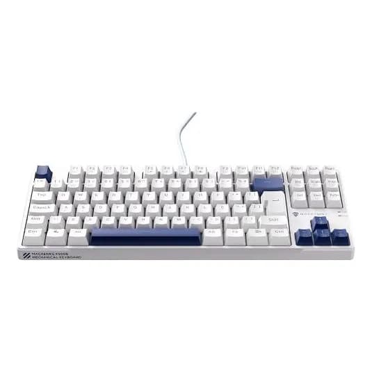 Teclado Gamer Machenike K500b-b87, Switch Brown, Azul Branco Inglês Internacional