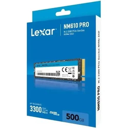 SSD 500 Gb M2 M.2 NVMe Lexar NM610 PRO 500GB PCIe Gen3x4 3300MB/s