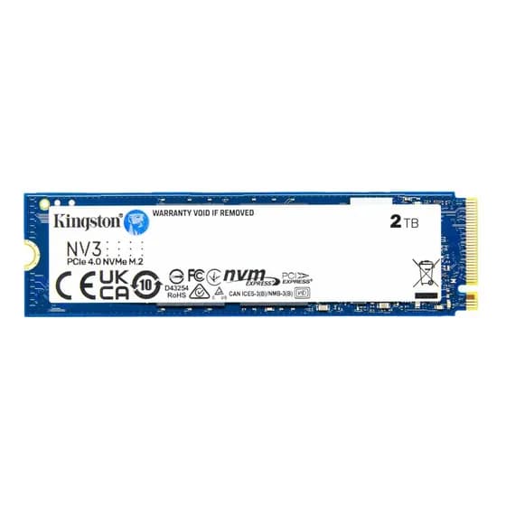 Ssd M.2 Nvme 2280 Kingston 2tb Nv3 Snv3s/2000g Pci-e Gen 4.0 Formato M.2 2280 Velocidade De Leitura Até 6000 Mb/s E Gravação Até 5000 Mb/s Cor Azul