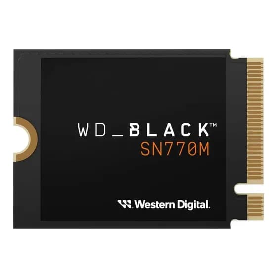 Ssd Western Digital Sn770m 2230 2tb Nvme Pci 4.0 Gen4 Leitura 5150 Gravação 4850mb/s Wdbdnh0020bbk-wrsn Cor Preto