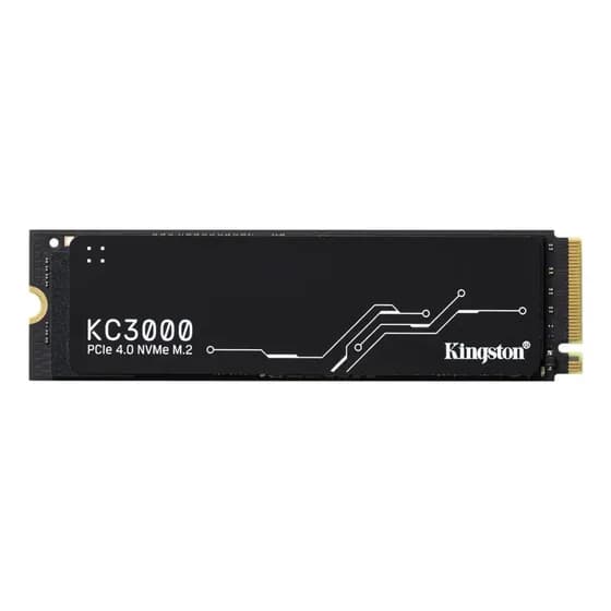 Ssd M.2 2280 2048gb Pcie 4.0 Nvme Interno Kingston Kc3000 Skc3000d/2048g Nand Tlc 3d Velocidade Leitura Até 7000mb/s E Gravação Até 6000mb/s Cor Preto