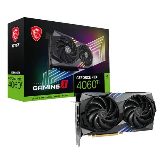Placa De Vídeo Geforce Rtx 4060 Ti 8gb Msi Gamingx Oc, Gddr6