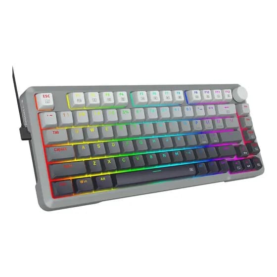 Teclado Gamer Switch Magnético 8000hz Rgb Anti-ghosting Total Keycaps Pbt Gradiente Trigger Ajustável 01mm