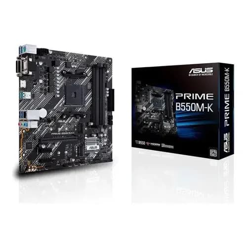 Placa Mãe Asus Prime Para Amd Am4 B550m-k 4xddr4 Matx Preto