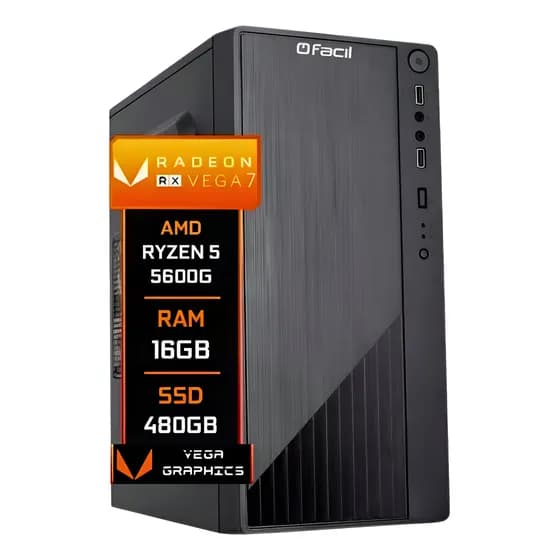 Pc Gamer Core Vega Ryzen 5 5600g 16gb Ssd 480gb