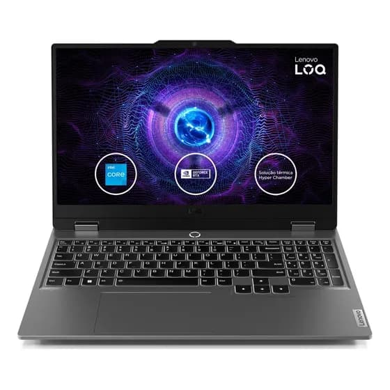 Notebook Gamer Lenovo LOQ 15IRX9 Intel Core i5-13450HX RTX 3050 8GB 512GB SSD windows 11