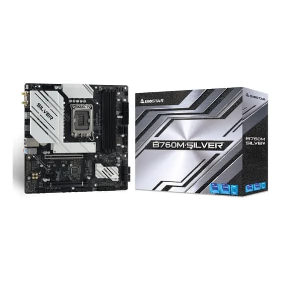 Placa Mae Biostar B760m-silver Lga 1700