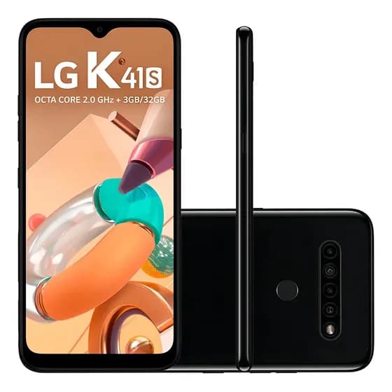 Smartphone LG K41s 4g Tela 6,55 32gb Preto 3gb Ram LG