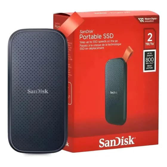 Ssd Externo Sandisk Portátil 2tb Usb 3.2 Compativel Com Pc Mac Celular Windows E Consoles