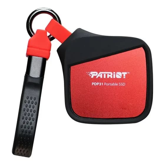 Chaveiro Portátil Patriot Pdp31 1tb M.2 2230 Unidade Externa Ssd Cor Vermelho