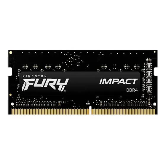 Memória RAM Para Notebook DDR4 16gb 3200Mhz CL20 Kingston Fury Impact KF432S20IB/16 Gamer Preto