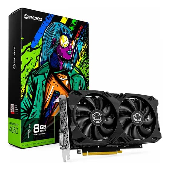Placa De Video Gpu Rtx 4060 Gddr6 8gb 128bits Full Size