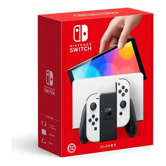 Console Híbrido Nintendo Switch OLED Branco, 64 GB de Armazenamento Interno