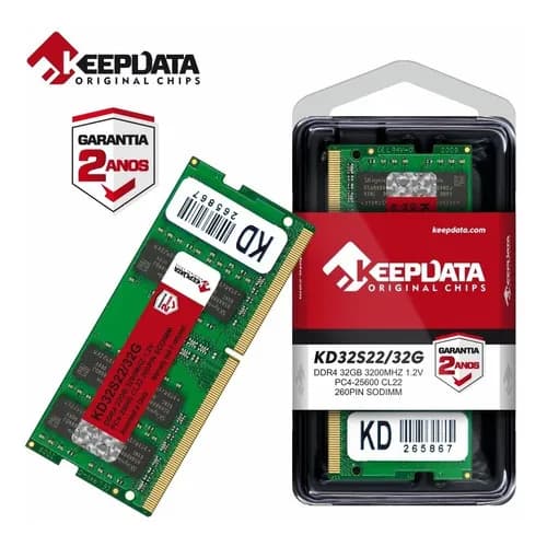Memoria RAM para notebook Ddr4 32gb 3200mhz Kd32s22 32g Keepdata