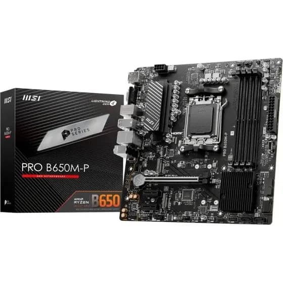 Placa Mãe MSI Pro B650M-P, Chipset AMD B650, DDR5, Socket AMD AM5, m-ATX