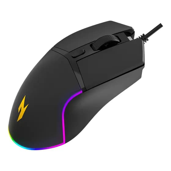Mouse Gamer Nitro NMW101 • Sensor Óptico A725F • Até 6400 DPI • RGB • 6 Botões • 1000 Hz • USB • Preto