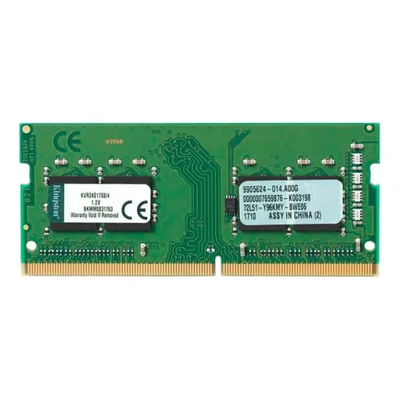 Memória RAM ValueRAM verde 4GB 1 Kingston KVR24S17S8/4