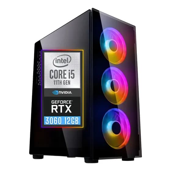 Pc Gamer Fácil Space Intel Core I5 11400f 16gb Ddr4 Geforce 480 Gb 16 Gb Geforce Rtx 3060 12gb