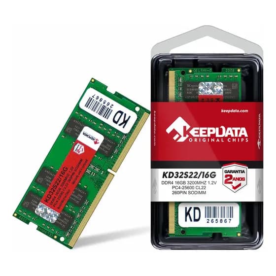 Memória Ram Notebook Ddr4 16gb 3200mhz Keepdata Kd32s22/16g