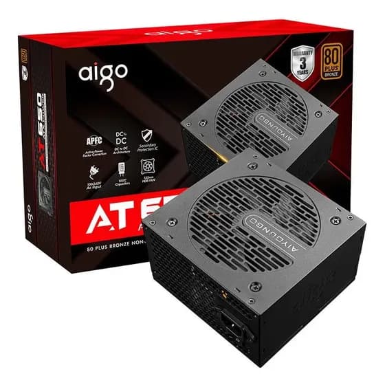 Fonte Aigo Darkflash AT650 650W 80 Plus Bronze PFC Ativo Bivolt