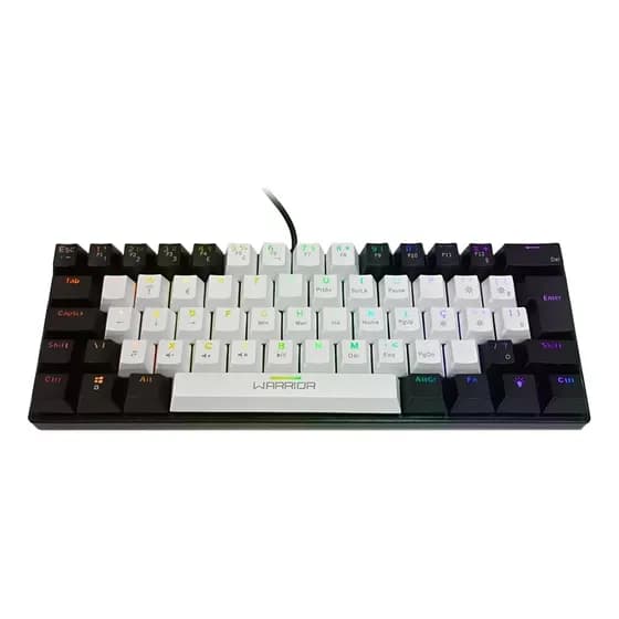 Teclado Warrior Royal Precision Iluminação Rgb Pb - Tc314 Preto Inglês Internacional