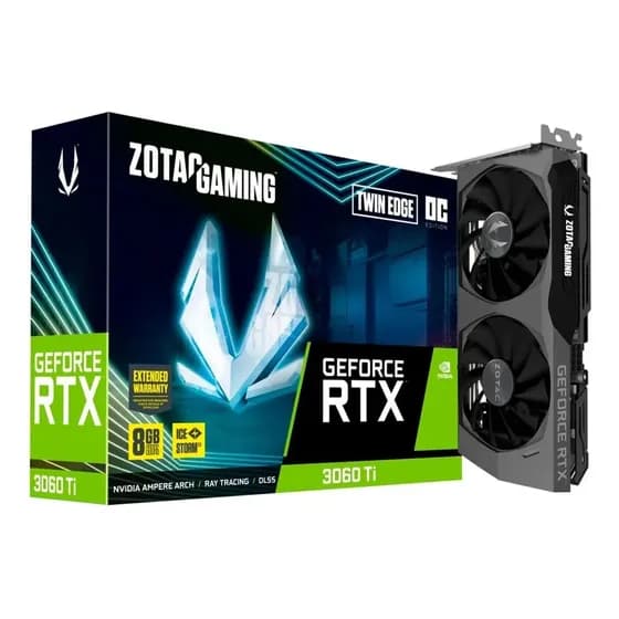 Placa De Vídeo Nvidia Zotac Geforce Rtx 3060ti 2x 8g Oc