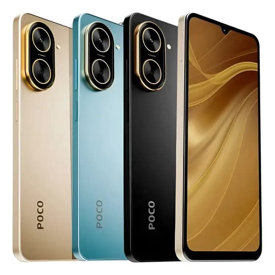 Celular Xiaomi Poco C71 Dual Sim 128gb Global 4+4gb Ram Cor Dourado-claro
